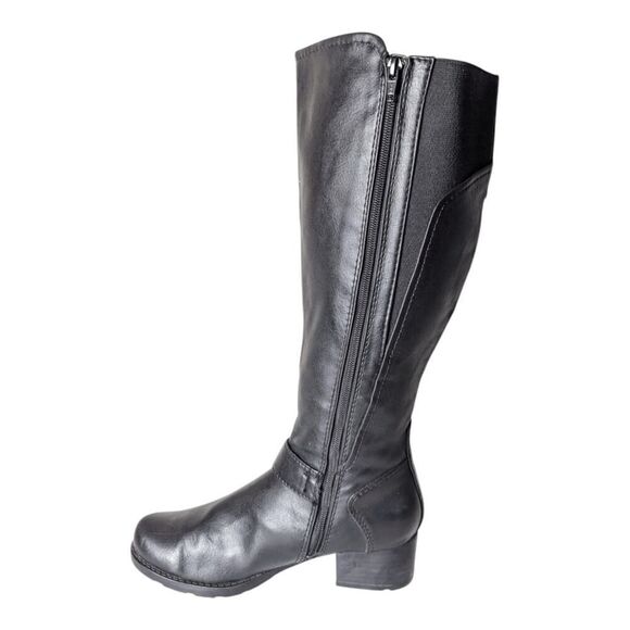 BARETRAPS Sasson Tall Black Leather Riding Boot Size 9M-WC - Picture 7 of 9